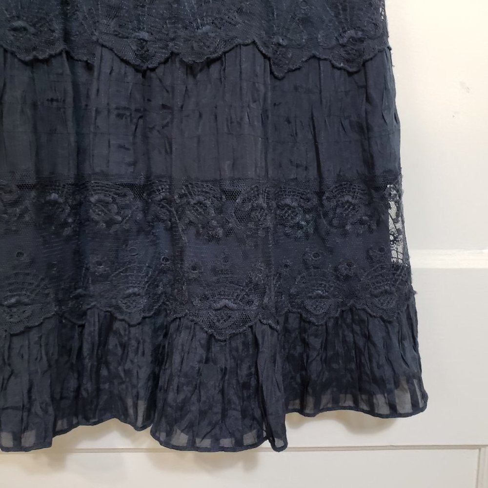Ann Taylor Petites lace tiered halter dress Sz. 0P - Picture 10 of 12